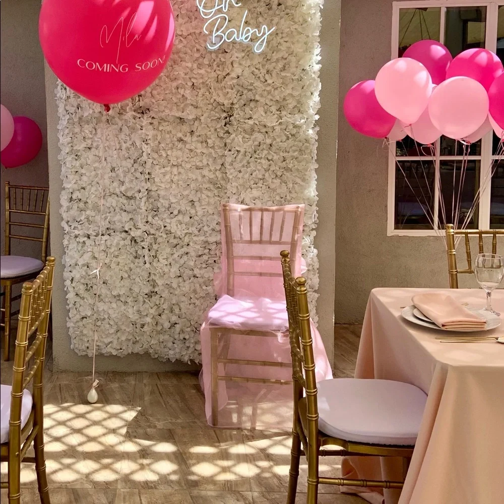 Solid Pink willow Chair Cover !!💖